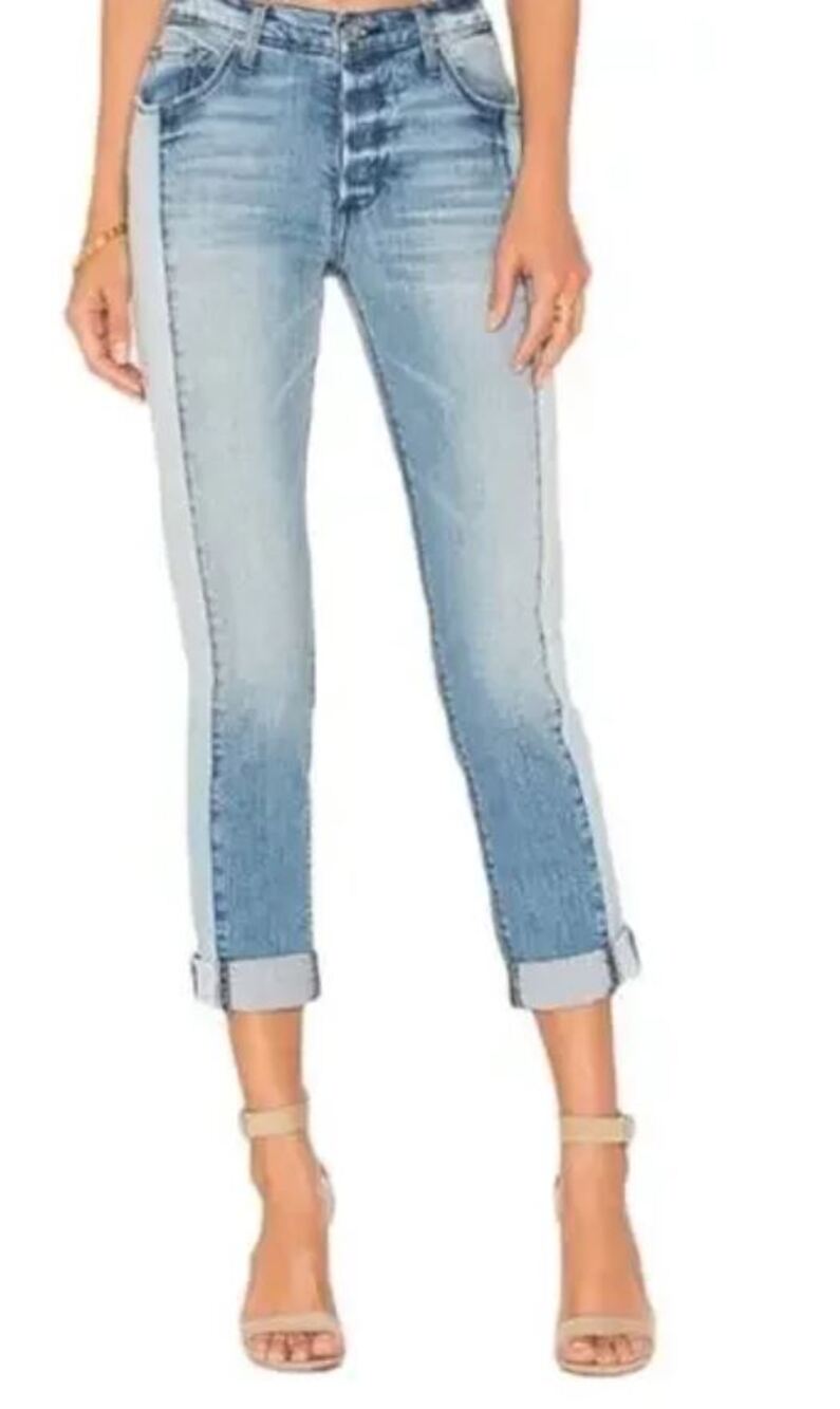 Black Orchid Two-Tone Vintage Rehab Harper Skinny Boyfriend Jeans size 29